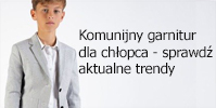 Komunijny garnitur dla chłopca - sprawdź aktualne trendy.