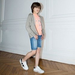 ZADIG & VOLTAIRE Grey Hooded Zip-Up Top