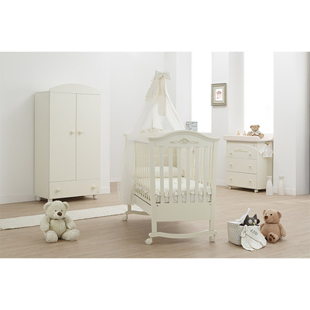 italbaby Komplet pościeli dziecięcej 3-częściowy Classic, ecru