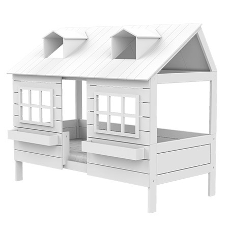 LIFETIME Kidsrooms Łóżko domek Lake House 90x200 cm, białe
