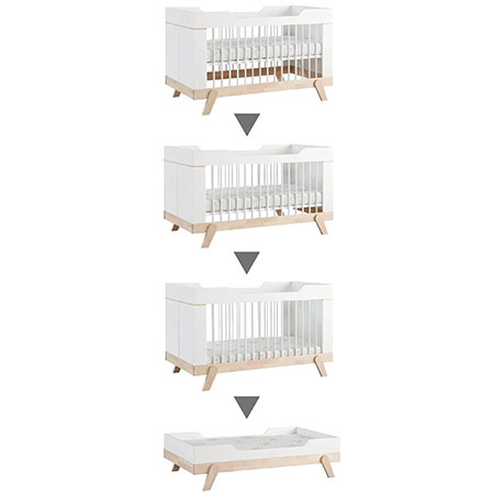 LIFETIME Kidsrooms Łóżeczko dziecięce 70x140 cm