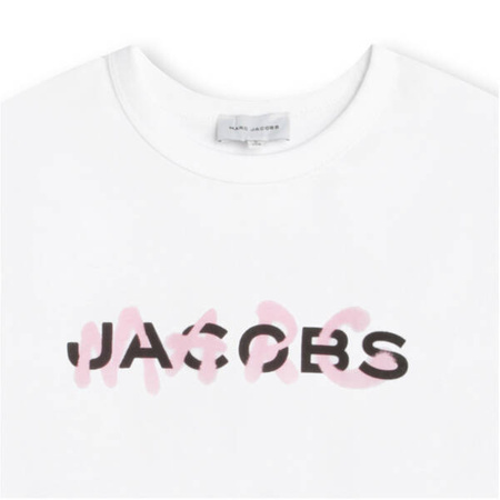 THE MARC JACOBS T-shirt dziecięcy dla dziewczynki z logo biały