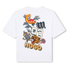 HUGO Boys white cotton t-shirt with print