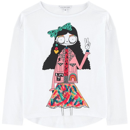 THE MARC JACOBS T-shirt dziewczęcy z długim rękawem