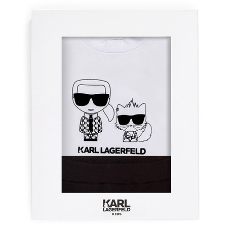 KARL LAGERFELD Kids Komplet dziecięcy dla chłopca - t-shirt i spodnie