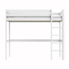 LIFETIME Kidsrooms ELEMENTS Łóżko na wysokiej antresoli High Sleeper 177 cm z drabinką, białe