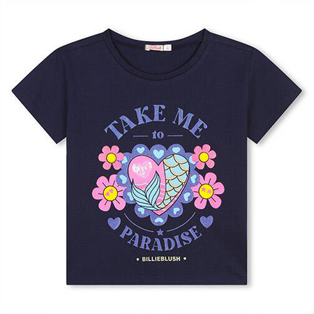 BILLIEBLUSH Girls' short sleeve t-shirt with appliqué