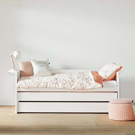 LIFETIME Kidsrooms Cabin Bed incl. Guest Bed and Bed Drawer, white