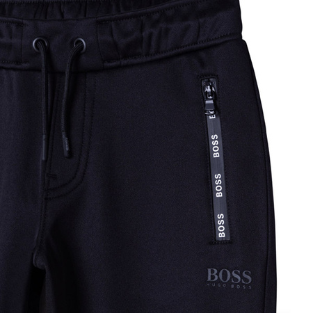 BOSS Kids Boys black tracksuit pants