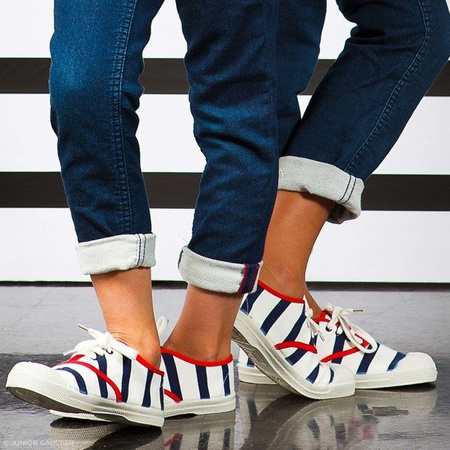 JUNIOR GAULTIER Tenisówki w paski