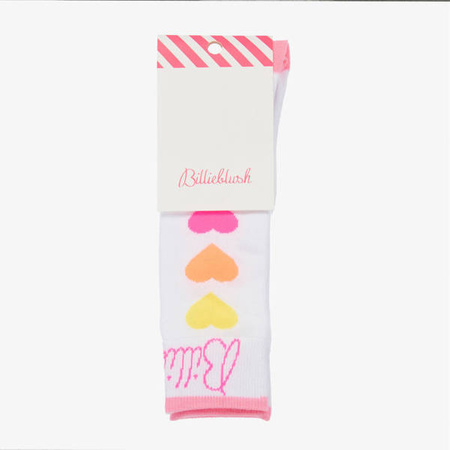 BILLIEBLUSH Girls white socks with hearts print