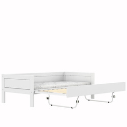 LIFETIME Kidsrooms Łóżko gościnne z półautomatyczną funkcją wysuwania 90x200 cm, białe