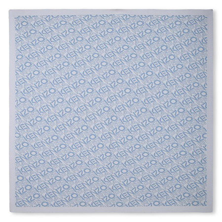 KENZO Kids Baby blanket for a boy made of blue cotton