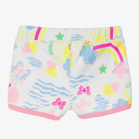 BILLIEBLUSH Spodenki dziecięce plażowe dla dziewczynki z nadrukiem