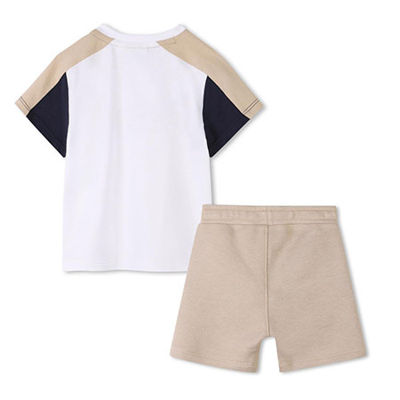 BOSS Kids Komplet chłopięcy t-shirt i spodenki