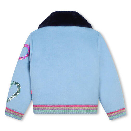 BILLIEBLUSH Girl's blue wool jacket