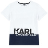 KARL LAGERFELD Kids T-shirt z nadrukiem