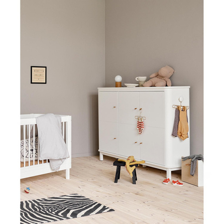 OLIVER FURNITURE Дитячий дерев'яний комод з 3 дверцятами - білий