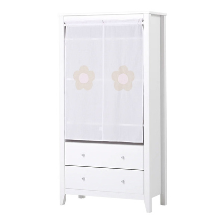 HOPPEKIDS Kids Fairytale Flower curtain for HANS wardrobe