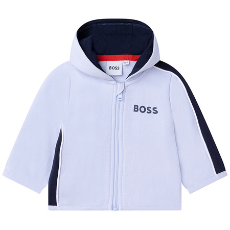 BOSS Kids Dres niemowlęcy dla chłopca trzy-częściowy błękitny