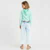 TWINSET Girls woven denim bleach trousers
