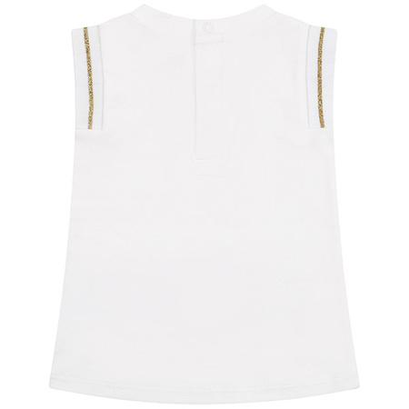 KARL LAGERFELD Kids Baby Girls White Elegant Organza Dress