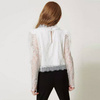 TWINSET Girls white lace blouse