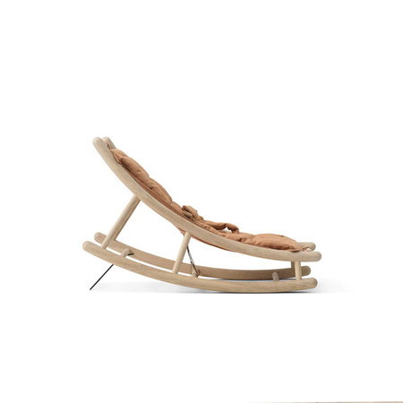 OLIVER FURNITURE WOOD BABY & TODDLER ROCKER, OAK/CARAMEL