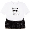 KARL LAGERFELD Kids Baby Girls White Elegant Organza Dress