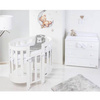  PICCI Dream Baby oval crib with pale blue application