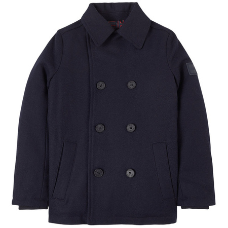 BOSS KIDS Boys Navy Wool Coat