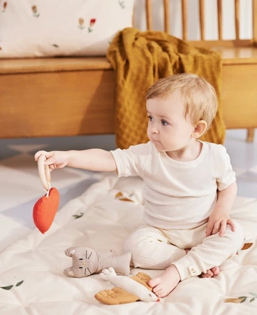 DEAR APRIL Embroidered bean bag, Songbirds
