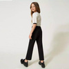 TWINSET Eleganckie spodnie dziewczęce czarne