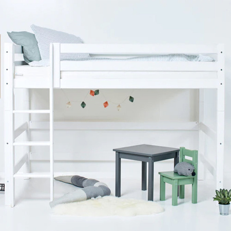Hoppekids ECO Luxury high sleeper bed with straight ladder 90x200 cm