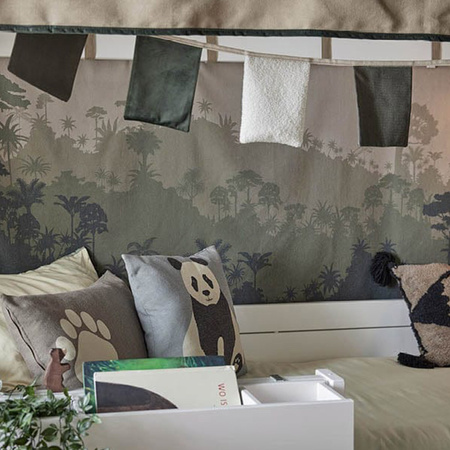 LIFETIME Kidsrooms Panel z materiału integralny z dachem Panda Paradise