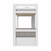 LIFETIME Kidsrooms Łóżko na wysokiej antresoli 177 cm z biurkiem i sofą, white