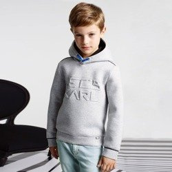 KARL LAGERFELD KIDS Dżinsy chłopięce błękitne