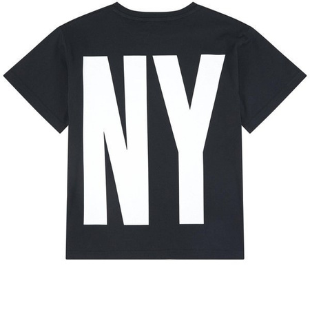 DKNY T-shirt dziecięcy czarny z nadrukiem logo