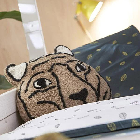 LIFETIME Kidsrooms Children's tiger shaped cushion
