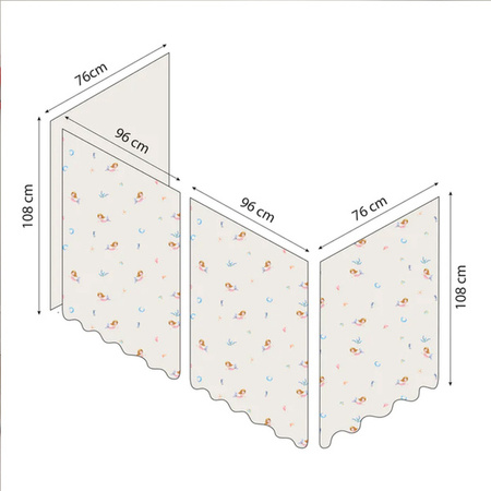 Hoppekids Mermaid bed conopy for  high bed 70x160
