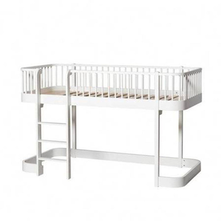  OLIVER FURNITURE Wood Original low loft bed, white