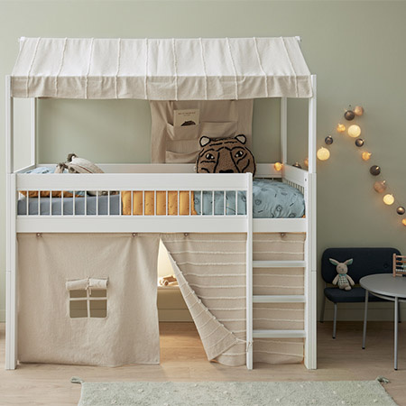 LIFETIME Kidsrooms Wieszak na łóżko z kieszeniami Essence Natural