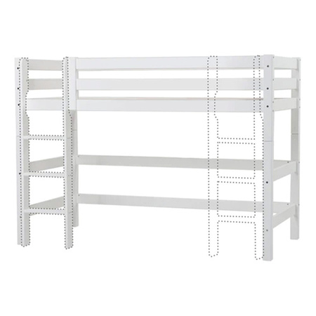 Hoppekids ECO Luxury high sleeper bed with straight ladder 90x200 cm