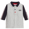 BOSS KIDS Boys Blue Cotton Babygrow