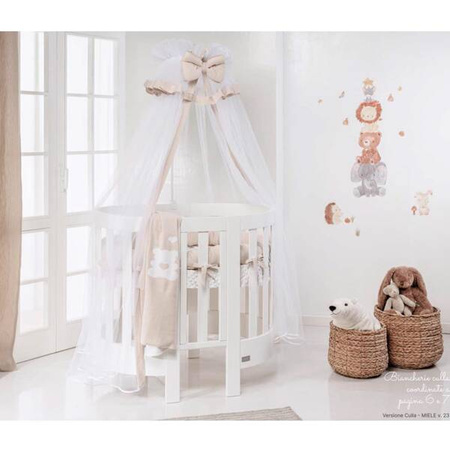  PICCI Dream Baby oval crib with pale blue application