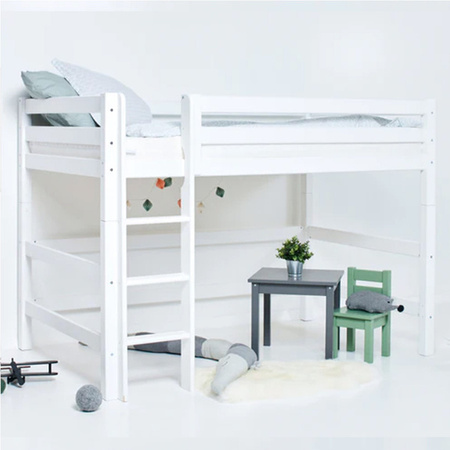 Hoppekids ECO Luxury high sleeper bed with straight ladder 120x200 cm