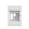 LIFETIME Kidsrooms Kid's Low Bunkbed with stairs 90x200 cm, white