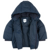 BOSS KIDS Boys Navy Logo Puffer Jacket with Water-Repellent
