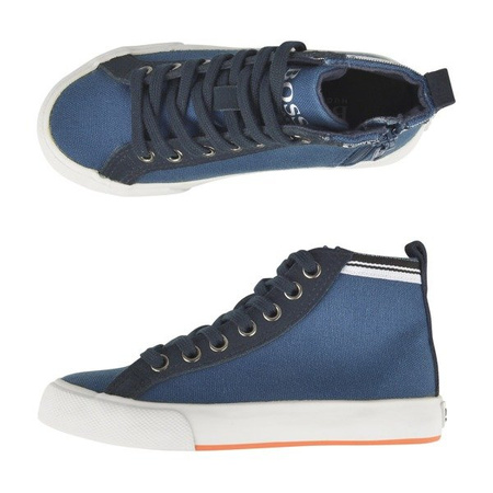 BOSS Kids Boys' Blue High-Top Sneakers
