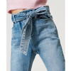 TWINSET Girls blue jeans with rhinestones